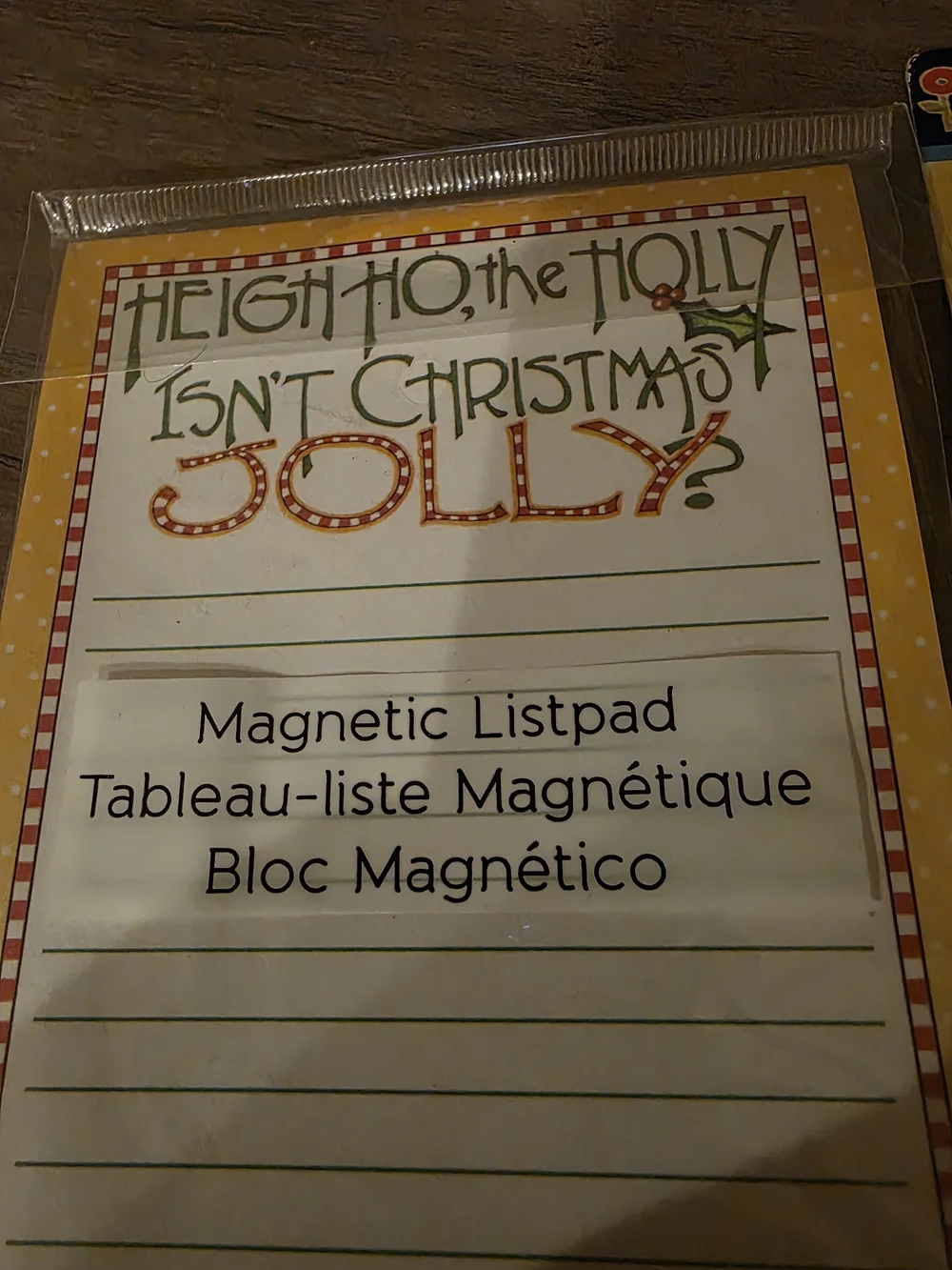 3 Piece Lot Mary Engelbreit Holiday Notepad & Mini Clipboard & 2 Emery Boards